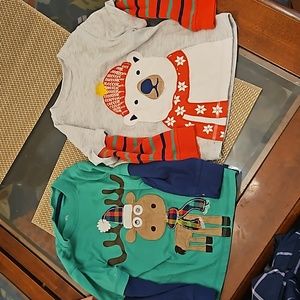 3t Christmas 🎄 long-sleeved shirts bundle